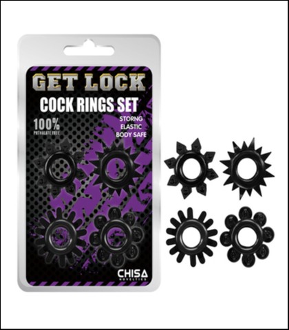 Set od 4 prstena za penis - get lock