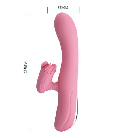 Vibrator sa rotirajucim klitostimulatorom