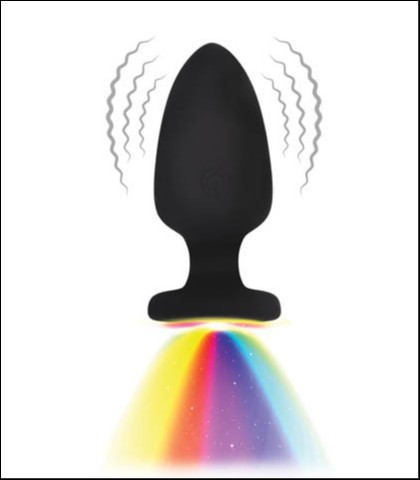 Svetleci analni vibrator