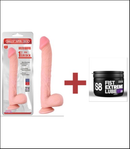VELIKI DILDO - KOSTA KOUFOS - 35CM + S8 HYBRID GEL