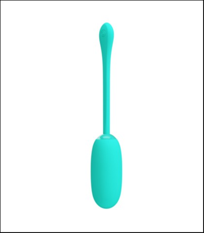 Mekano silikonsko vibro jaje - tirkizna boja