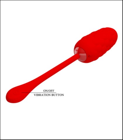 Mekano silikonsko vibro jaje - crvena boja