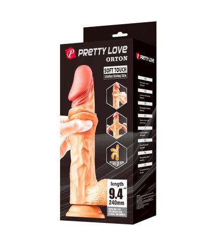 SLIDING SKIN DILDO 24CM