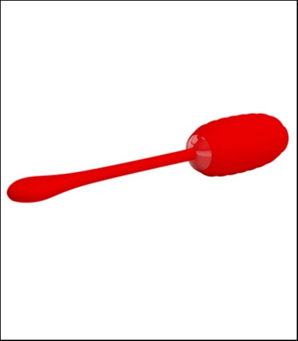 Mekano silikonsko vibro jaje kirk red