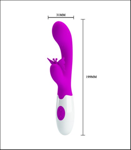 Silikonski vibrator butterfly kiss