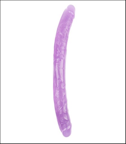 Ljubicasti dupli dildo - 46cm