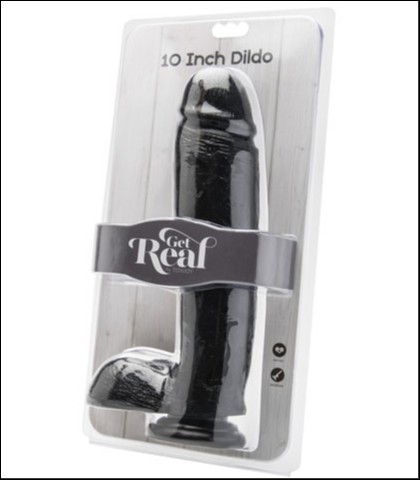 REALISTICNI DILDO 10&QUOT; CRNI