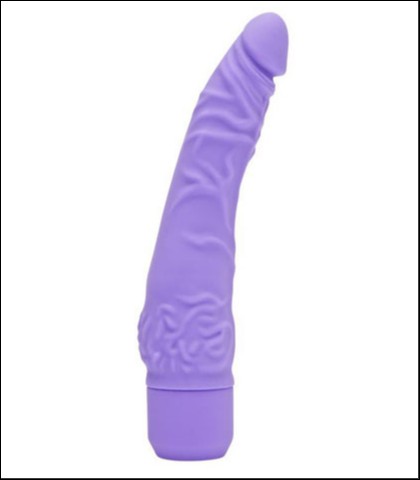 Ljubicasti silikonski vibrator