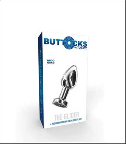 METALNI ANALNI DILDO SA VIBRACIJOM VIBRATING METAL BUTTPLUG M