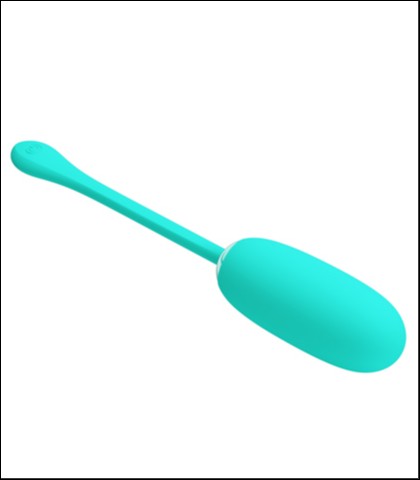 Mekano silikonsko vibro jaje - tirkizna boja