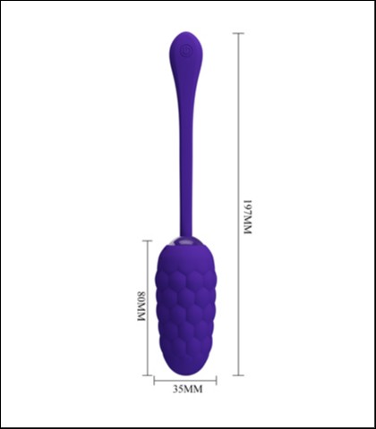 Mekano silikonsko vibro jaje marina - plava boja