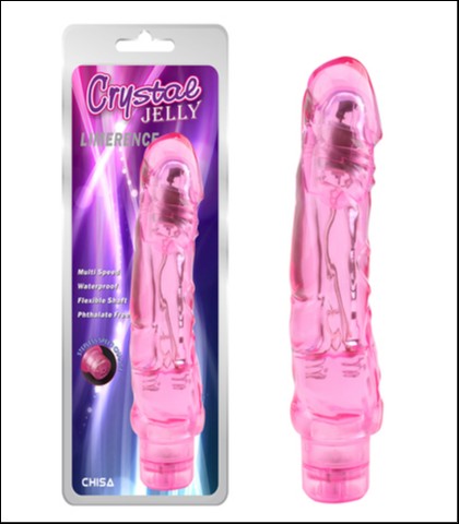 VELIKI ROZE VIBRATOR - 22CM - LIMERENCE PINK