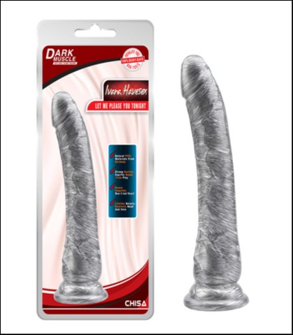SREBRNI DILDO 22CM MIKE HAWK SILVER