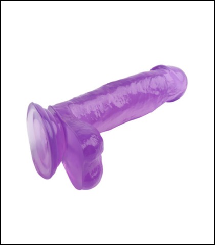 Ljubicasti realisticni dildo - 18cm