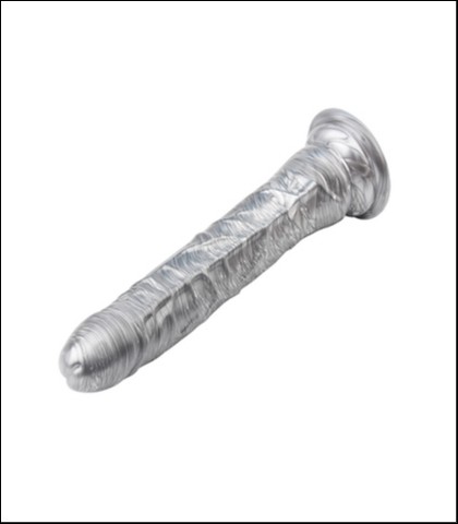 Srebrni dildo 22cm mike hawk silver