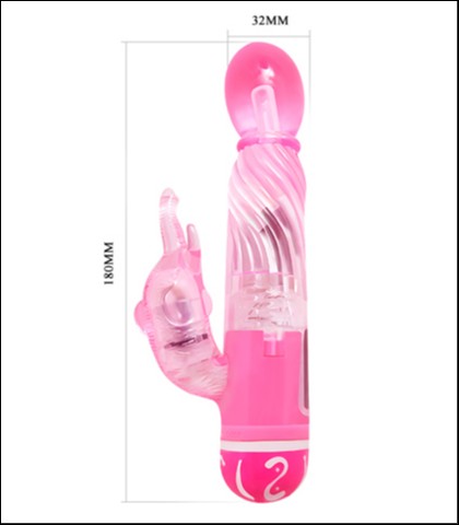 Mini pink rabbit masazer