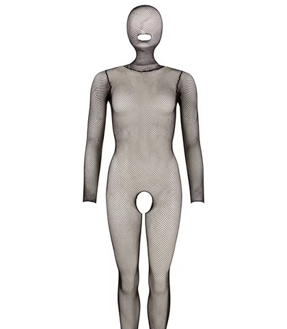 Čarape za celo telo crotchless catsuit