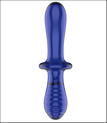 Stakleni dildo + lubrikant