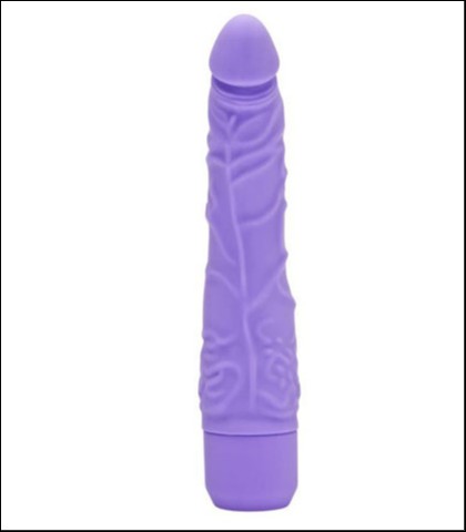 Ljubicasti silikonski vibrator