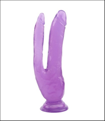 Ljubicasti dildo za duplu penetraciju