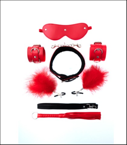 Crveni bdsm set