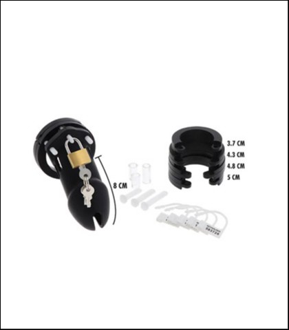 Silikonski kavez za penis chastity cock cage slicone l