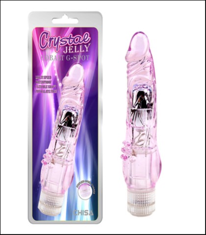 LJUBICASTI VIBRATOR - 21CM - COBALT G SPOT PURPLE