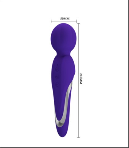 Silikonski vibrator za klitoris walter - purple