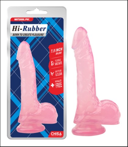 ROZE DILDO SA TESTISIMA - 19CM
