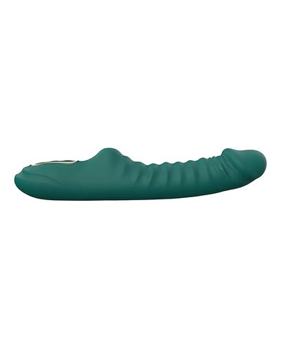 Rebrasti silikonski vibrator enyalius green