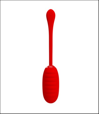 Mekano silikonsko vibro jaje kirk red