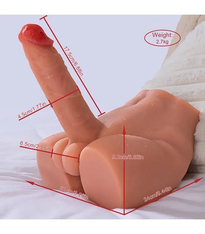 Peel torzo sa dildom koji se pomera