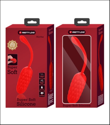 MEKANO SILIKONSKO VIBRO JAJE - CRVENA BOJA