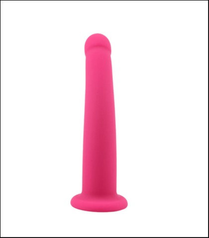 Roze silikonski dildo bez testisa
